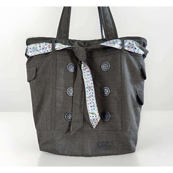 OGIO Hampton's Terra Large Laptop Bag Tote Polka Dot Lining 16x14x4 - Picture 3 of 9